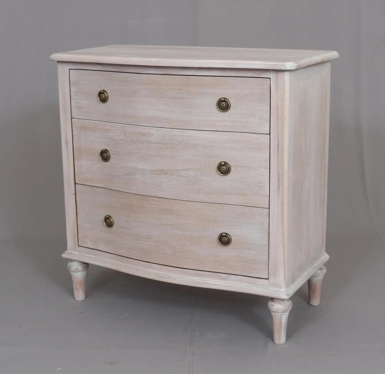 Luna 3 Drawer Chest White Wash - Abbey Furniture - Home & Interiors