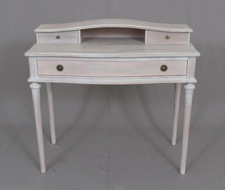 Luna Dressing Table/Desk White Wash - Abbey Furniture - Home & Interiors