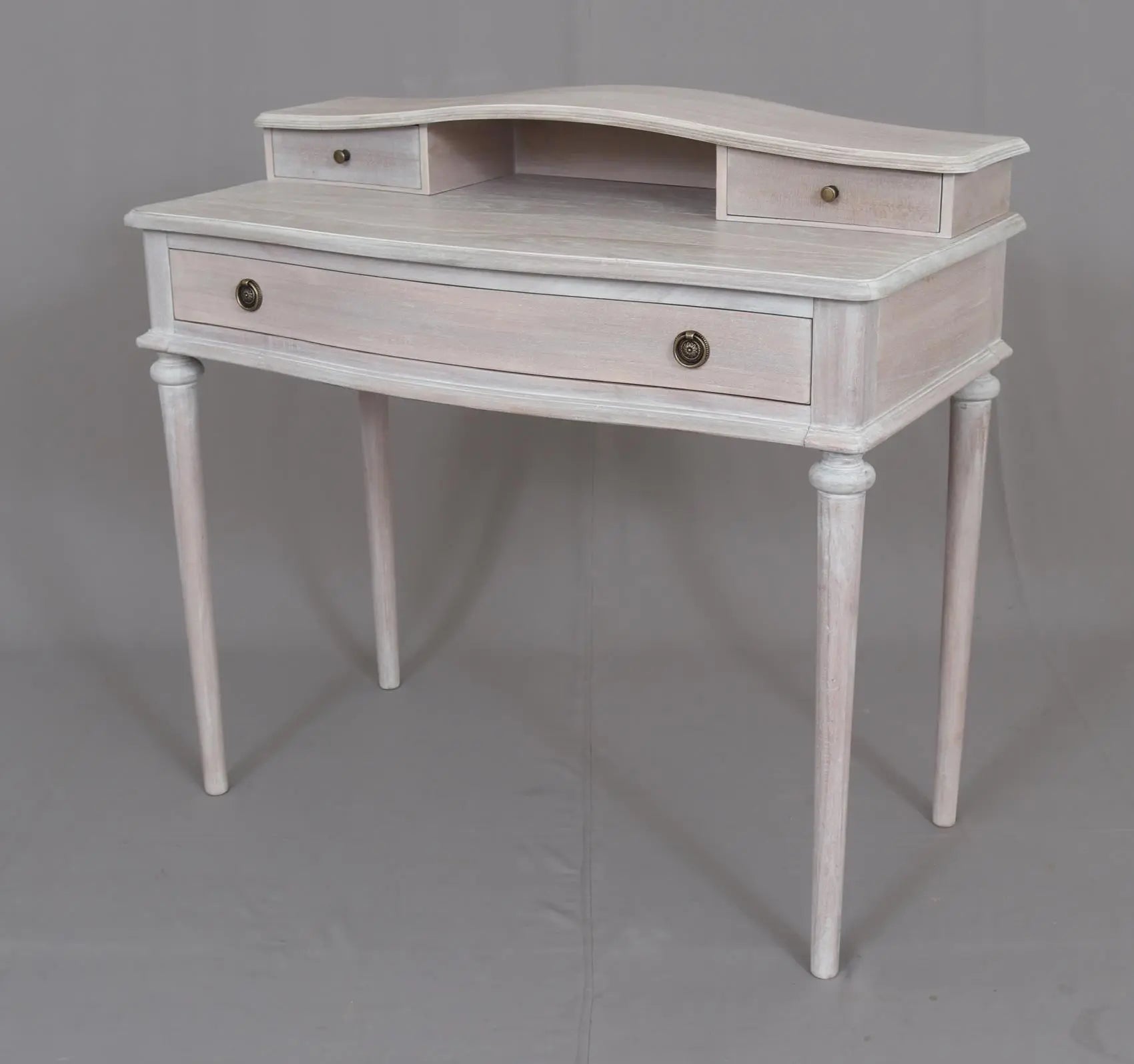 Luna Dressing Table/Desk White Wash - Abbey Furniture - Home & Interiors
