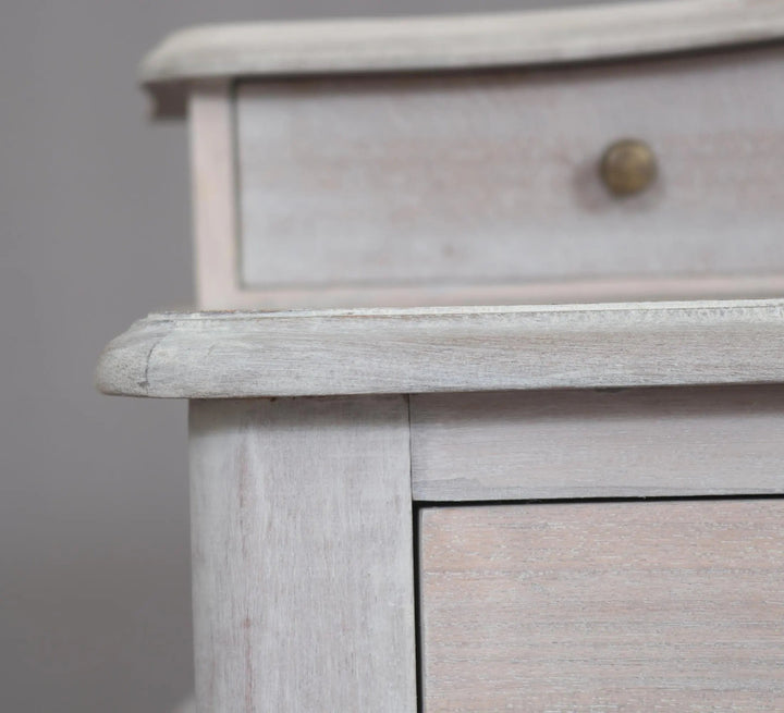 Luna Dressing Table/Desk White Wash - Abbey Furniture - Home & Interiors