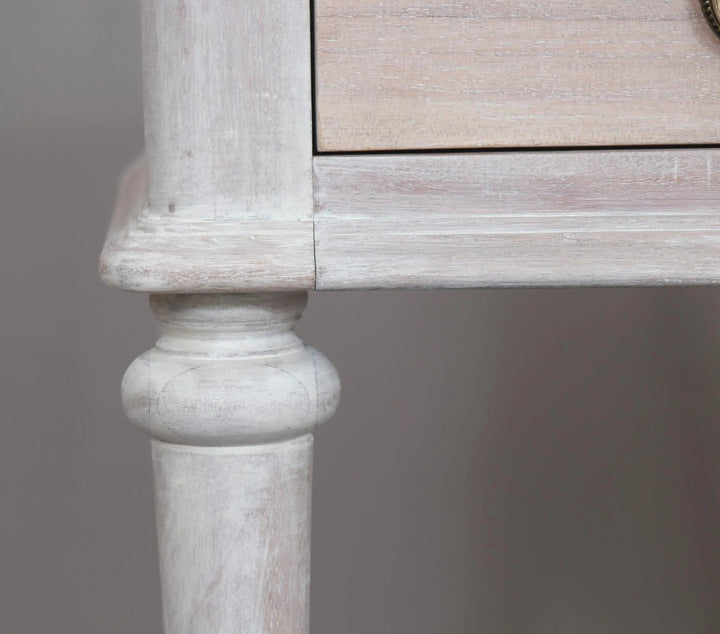 Luna Dressing Table/Desk White Wash - Abbey Furniture - Home & Interiors