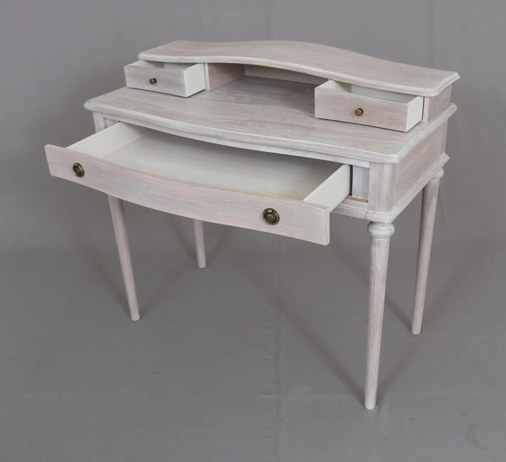 Luna Dressing Table/Desk White Wash - Abbey Furniture - Home & Interiors
