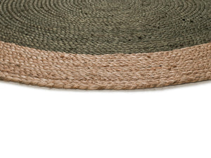 Mahon Green Round Rug