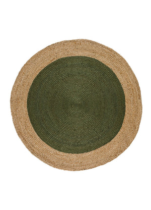 Mahon Green Round Rug