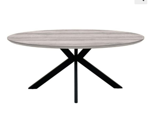 Mandy Oval Table 1800mm - Grey