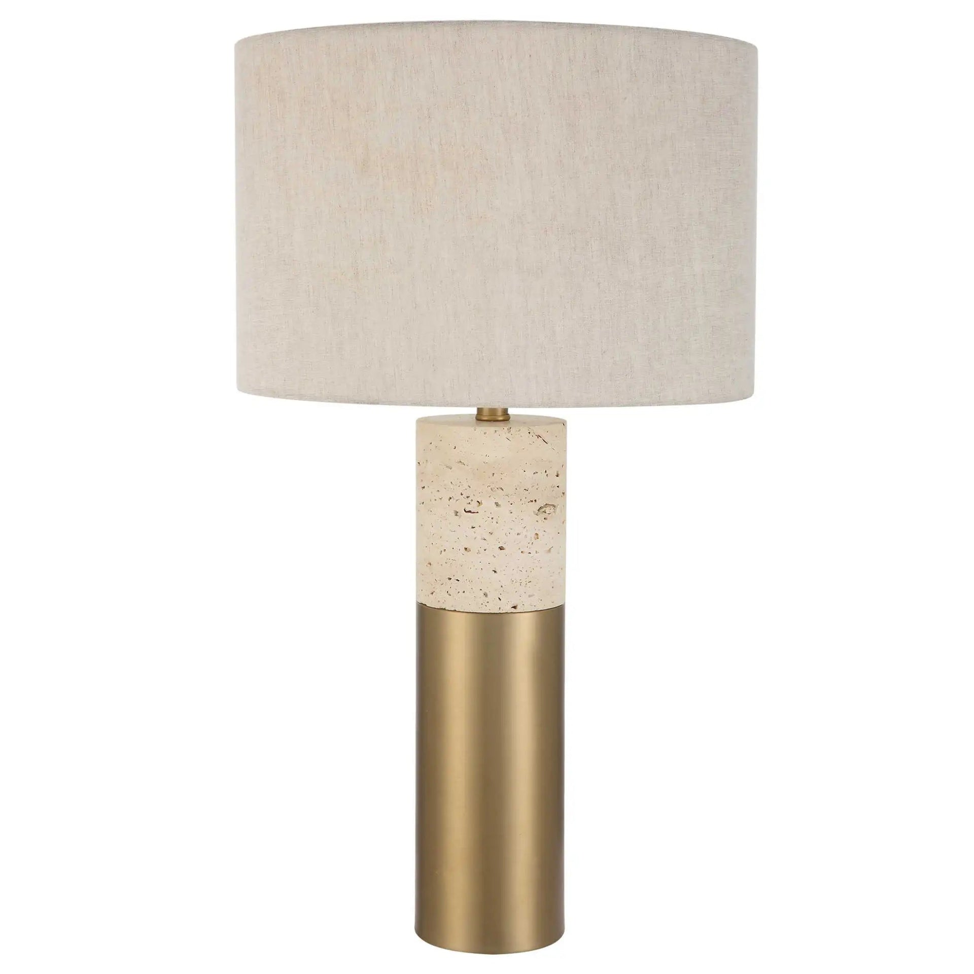 Metal & Marble Table Lamp - Abbey Furniture - Home & Interiors