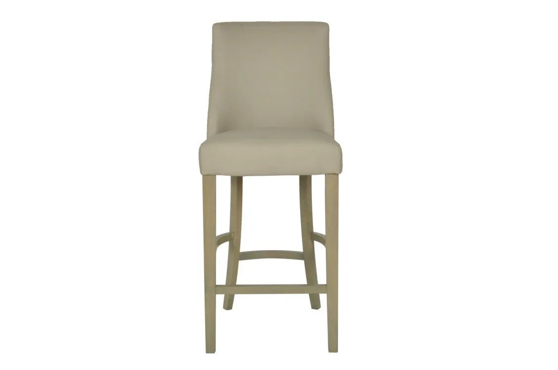 Millie Beige PU Counter Stool - Abbey Furniture - Home & Interiors