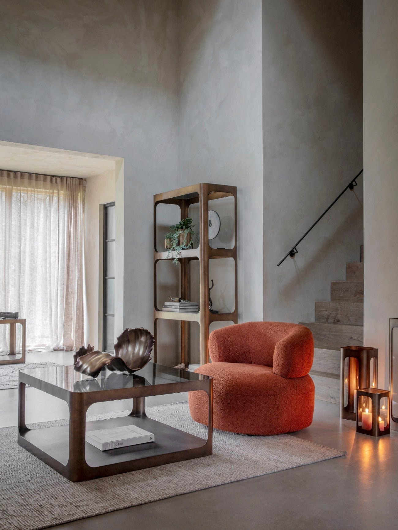 Montrose Decorative Scroll Sculpture 50x28cm - Abbey Furniture - Home & Interiors