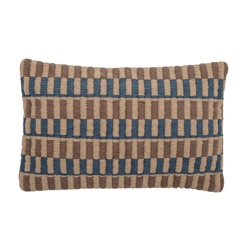 Newtown Cushion Blue Cotton - Abbey Furniture - Home & Interiors