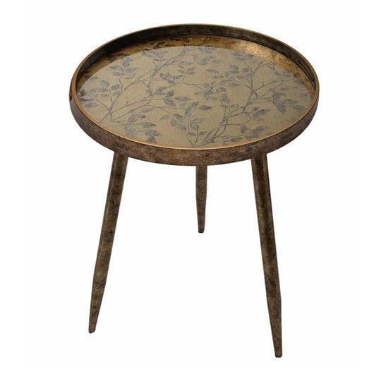 Oriental Floral Side Table - Abbey Furniture - Home & Interiors