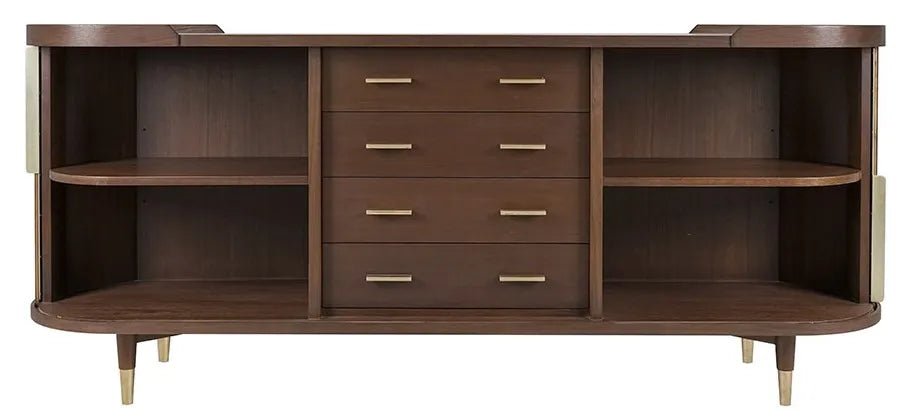 Preston Sideboard Walnut 200cm - Abbey Furniture - Home & Interiors