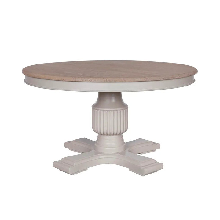 Rochelle 140cm Round Dining Table Hardwick/Rustic - Abbey Furniture - Home & Interiors