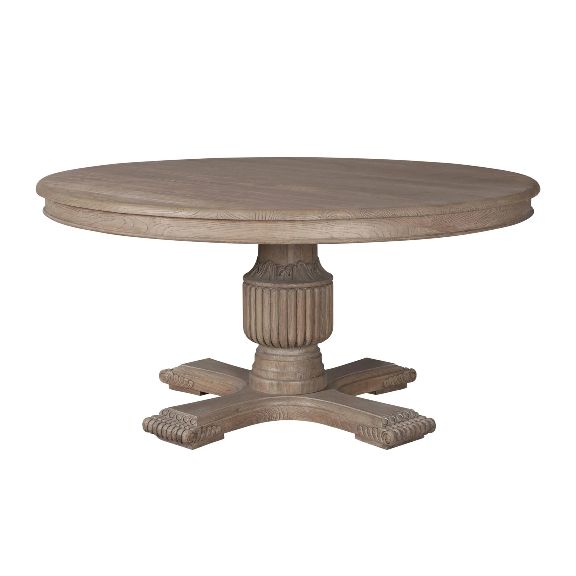 Rochelle Round 160cm Table (All Rustic) - Abbey Furniture - Home & Interiors