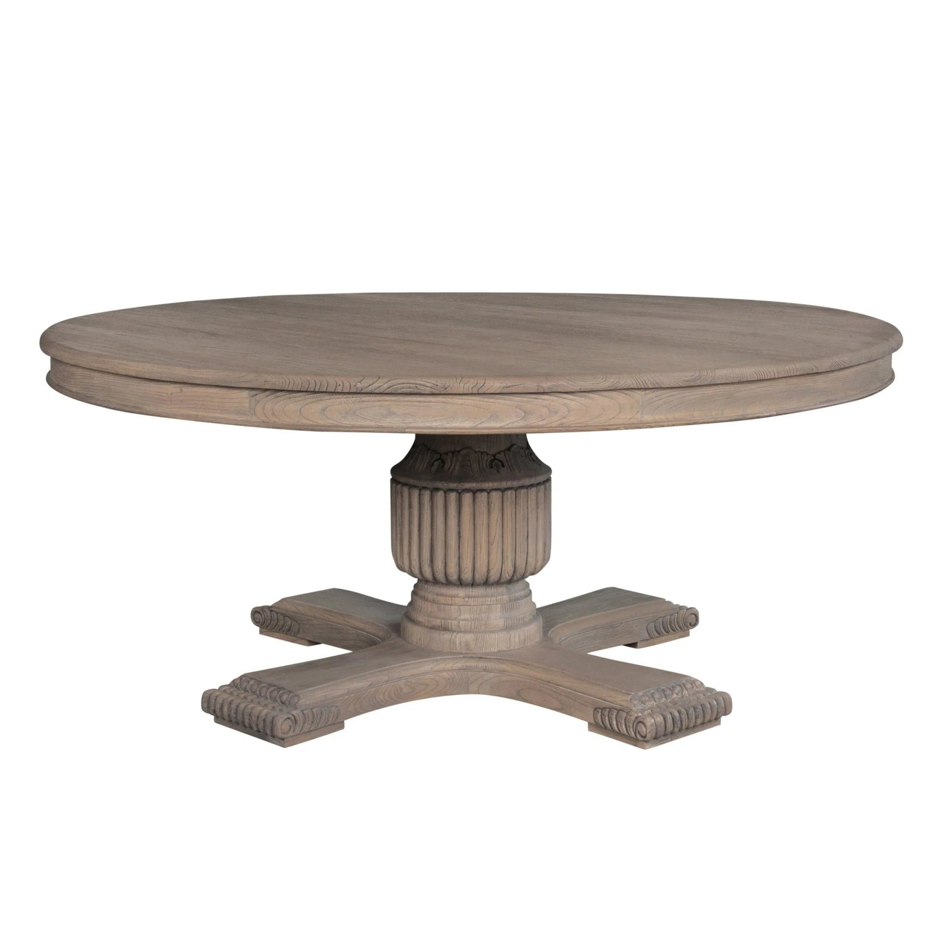 Rochelle Round 180cm Table (All Rustic) - Abbey Furniture - Home & Interiors