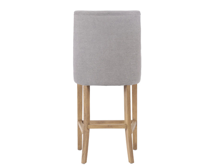 Rosa Sand Linen Counter Stool - Abbey Furniture - Home & Interiors