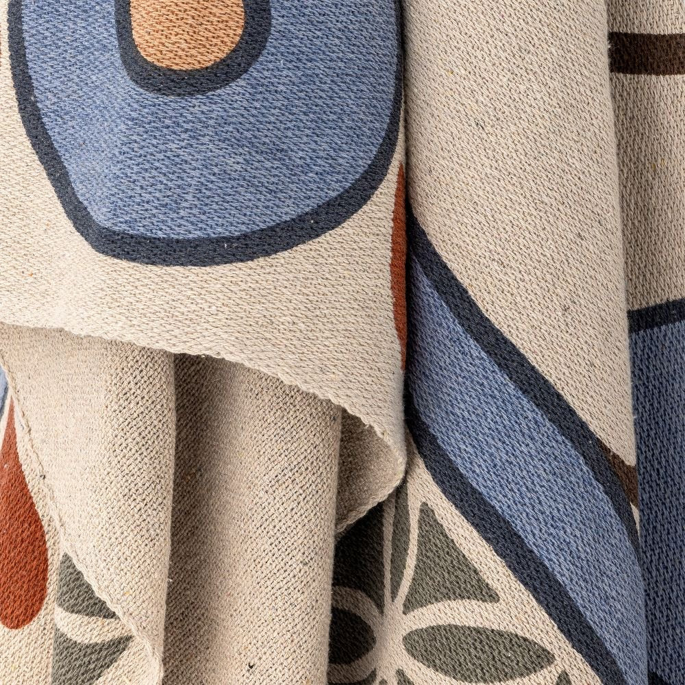 Rudaur Throw Blue - Abbey Furniture - Home & Interiors