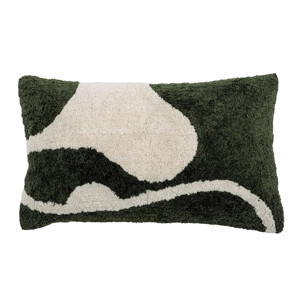 Ryton Cushion Green Cotton - Abbey Furniture - Home & Interiors