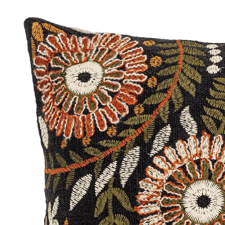 Seveso Cushion Black Cotton - Abbey Furniture - Home & Interiors