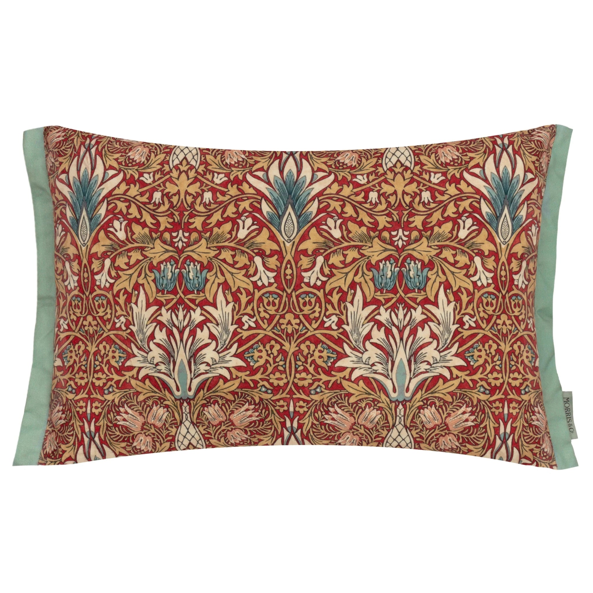 Snakeshead Printed Outdoor Cushion Berry/Natural 40x60 - Abbey Furniture - Home & Interiors