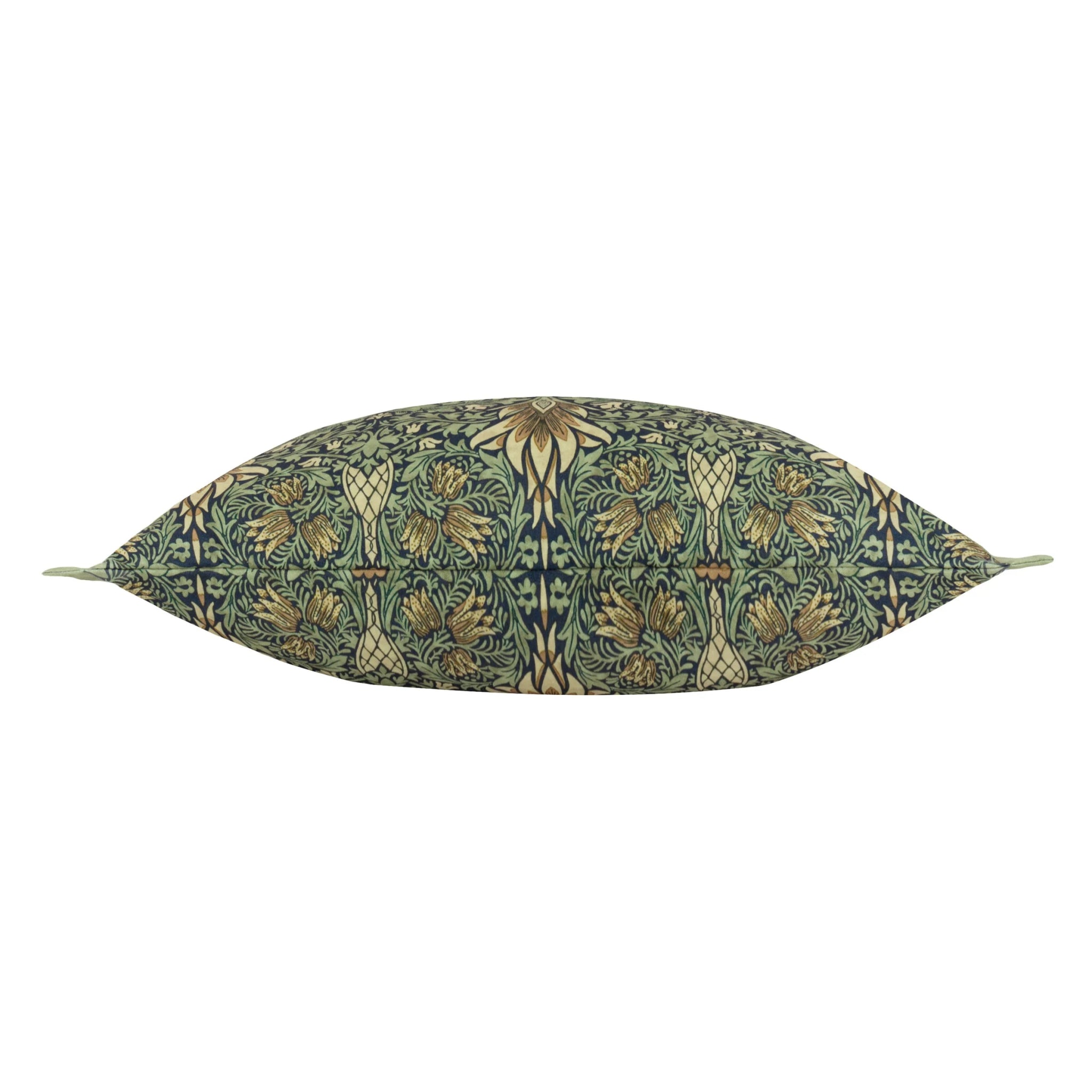 Snakeshead Printed Outdoor Cushion Indigo/Leaf Green 40x60 - Abbey Furniture - Home & Interiors
