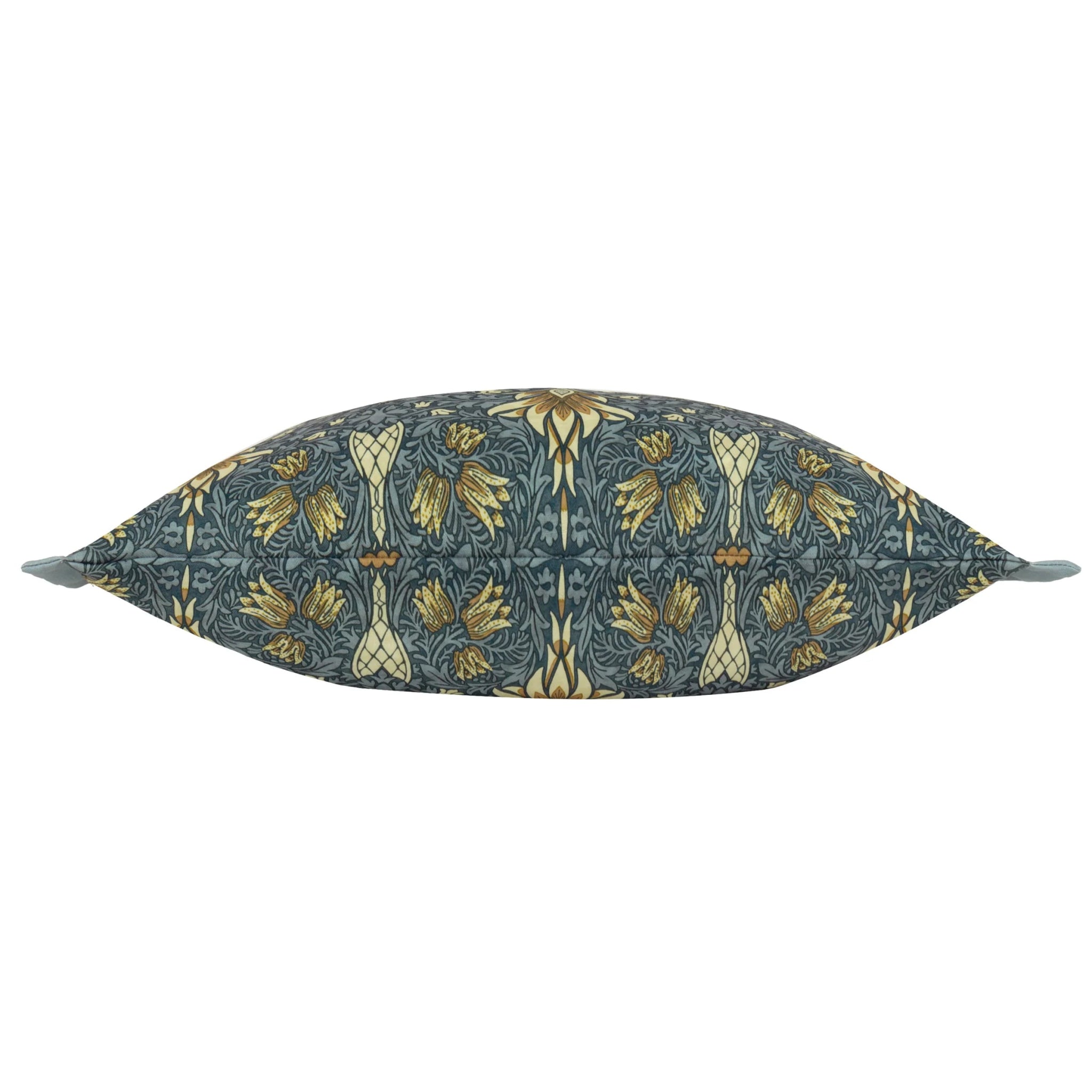Snakeshead Printed Outdoor Cushion Indigo/Stone 40x60 - Abbey Furniture - Home & Interiors
