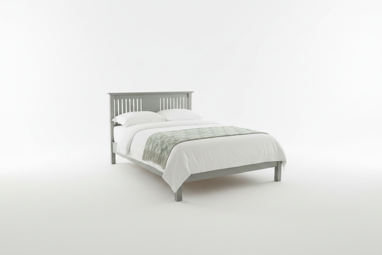 Sorrento Light Grey 4'6 Bed