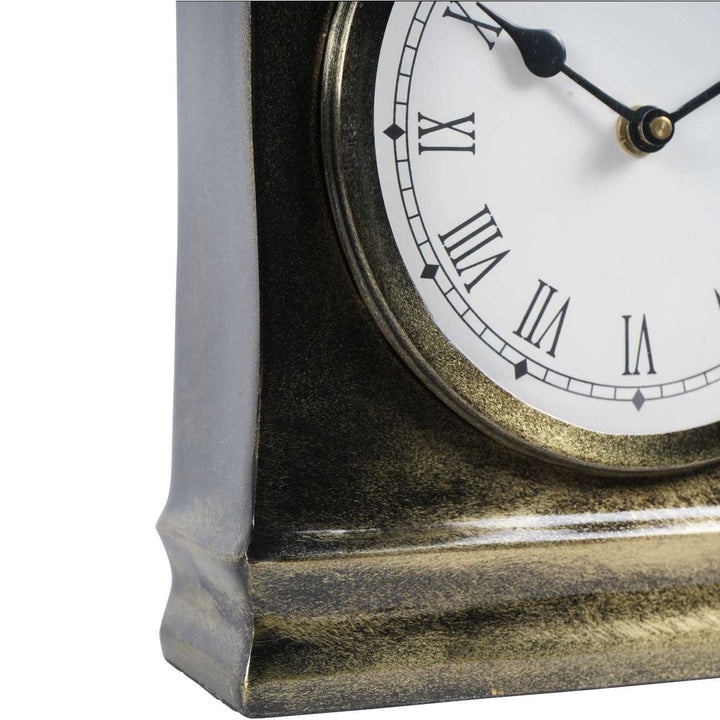 Tauton Antique Finish Mantel Clock Large - Abbey Furniture - Home & Interiors