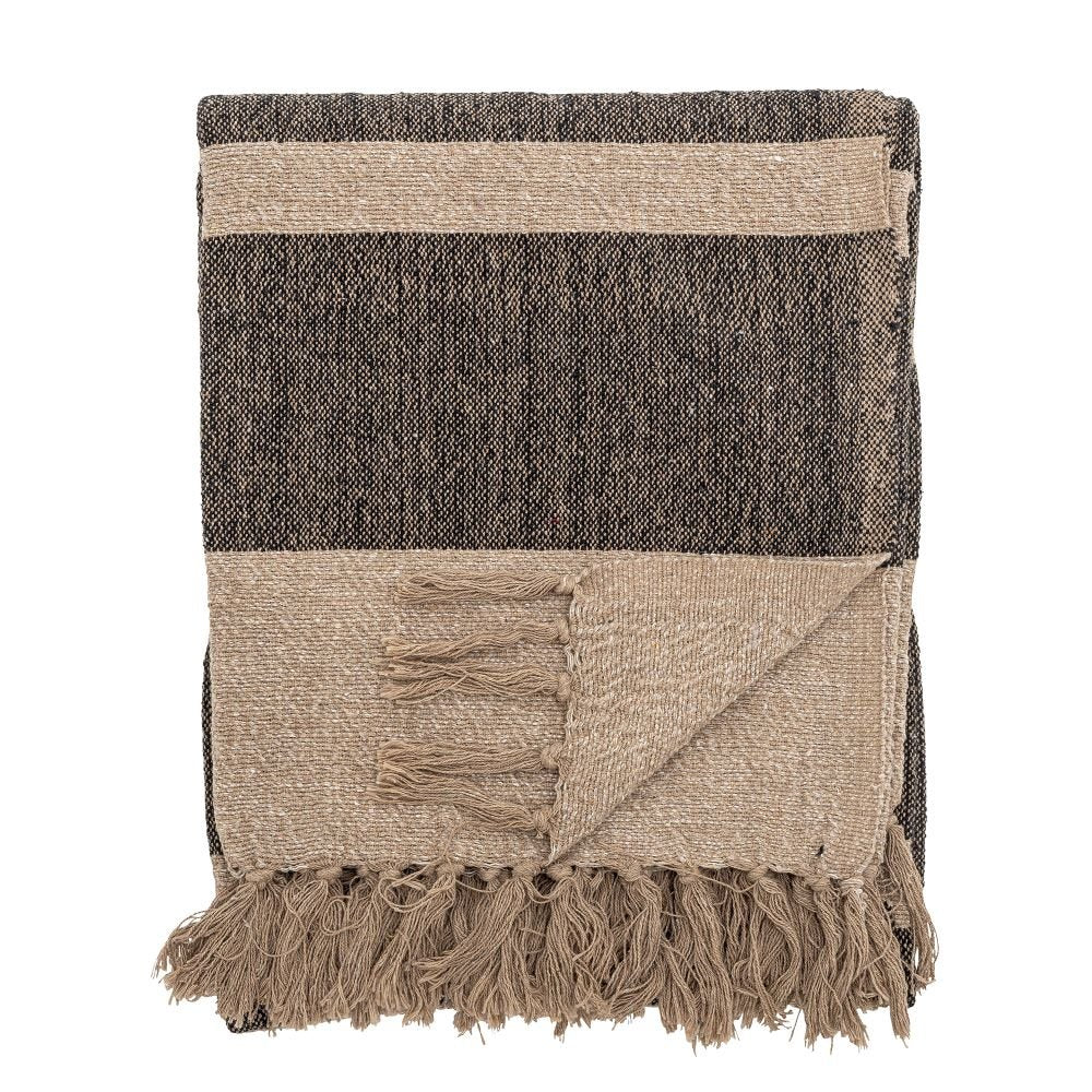 Temi Throw Black - Abbey Furniture - Home & Interiors