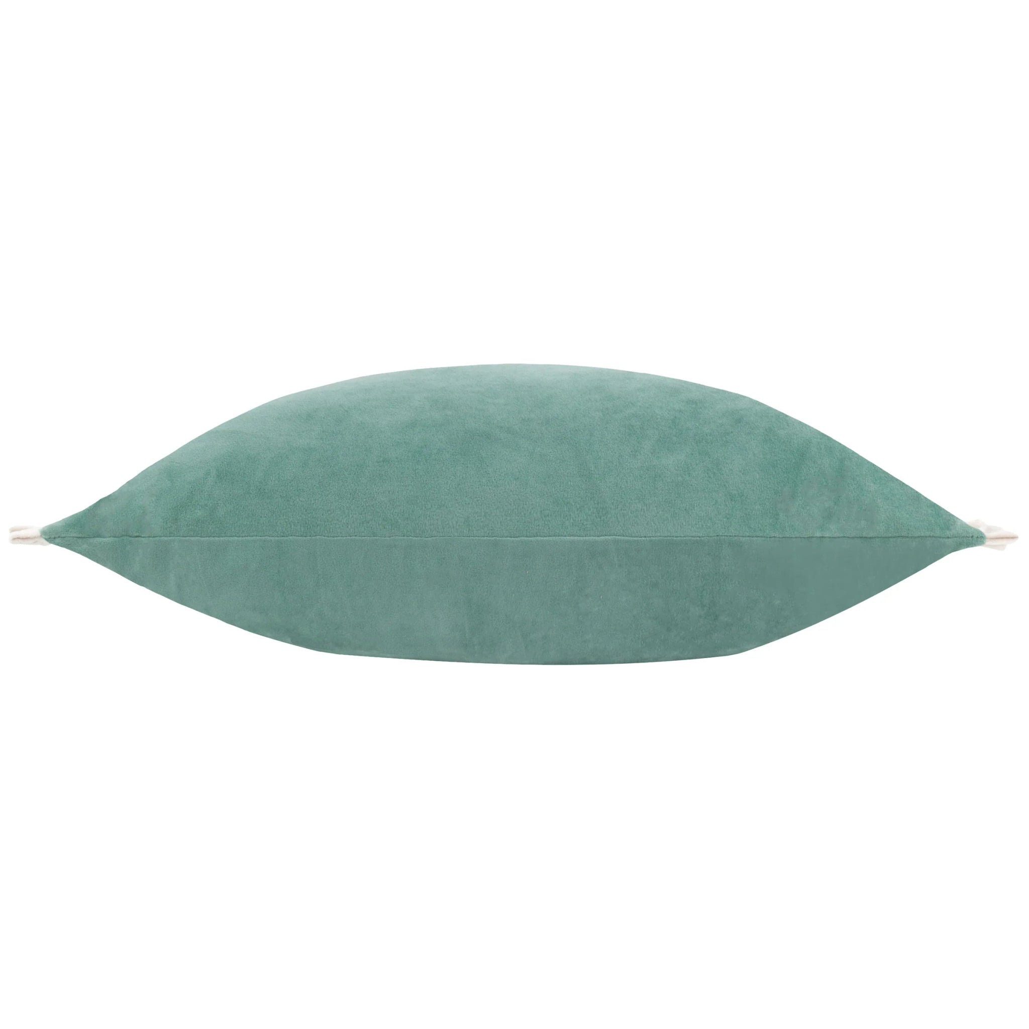 Tilly Velvet Cushion Duck Egg/Pumice 40x60 - Abbey Furniture - Home & Interiors
