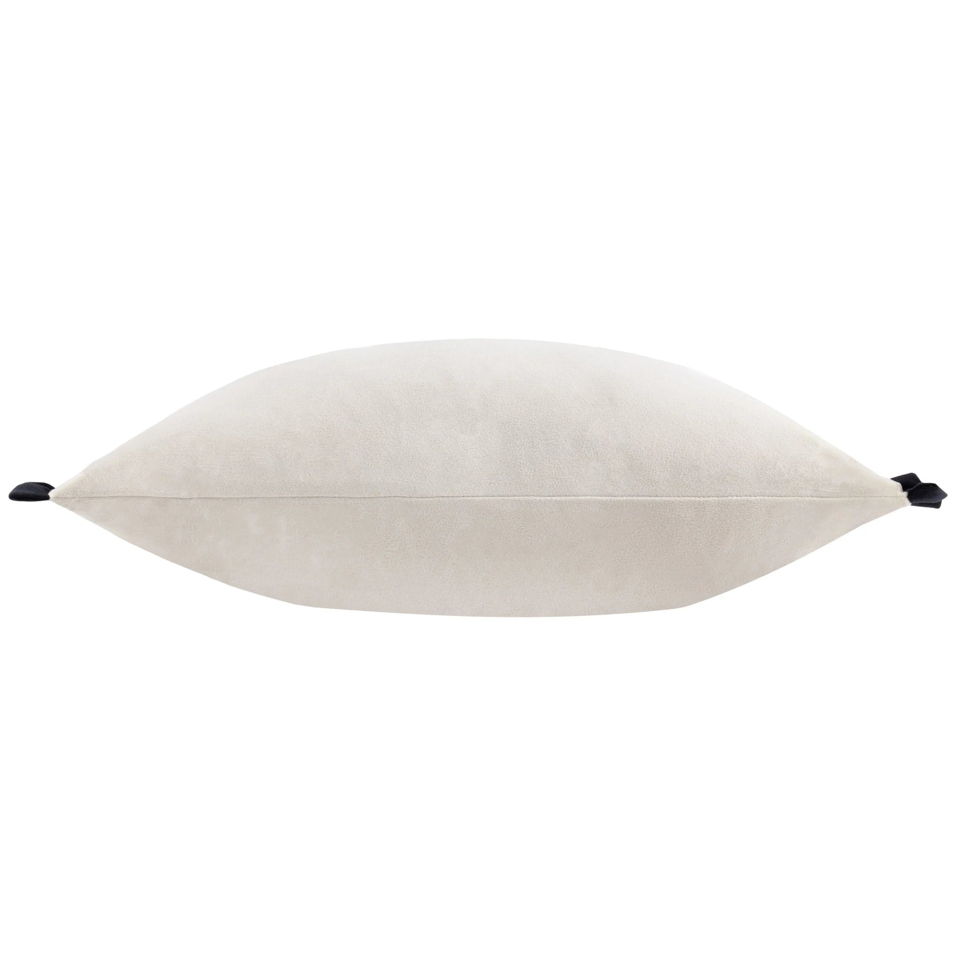 Tilly Velvet Cushion Lace/Black 30x50 - Abbey Furniture - Home & Interiors