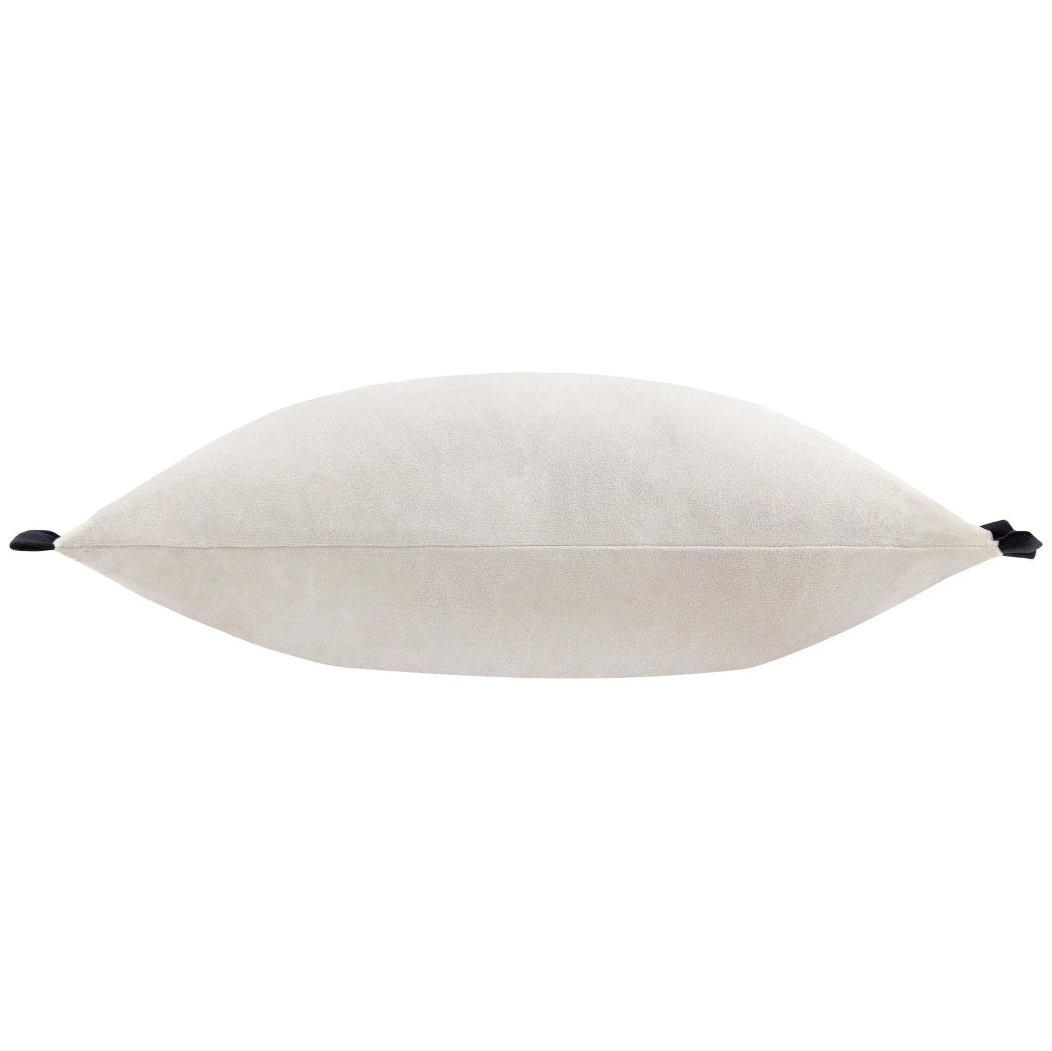 Tilly Velvet Cushion Lace/Black 30x50 - Abbey Furniture - Home & Interiors