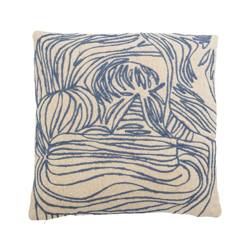Volla Cushion Blue Cotton - Abbey Furniture - Home & Interiors