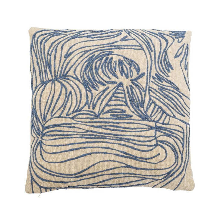 Volla Cushion Blue Cotton - Abbey Furniture - Home & Interiors