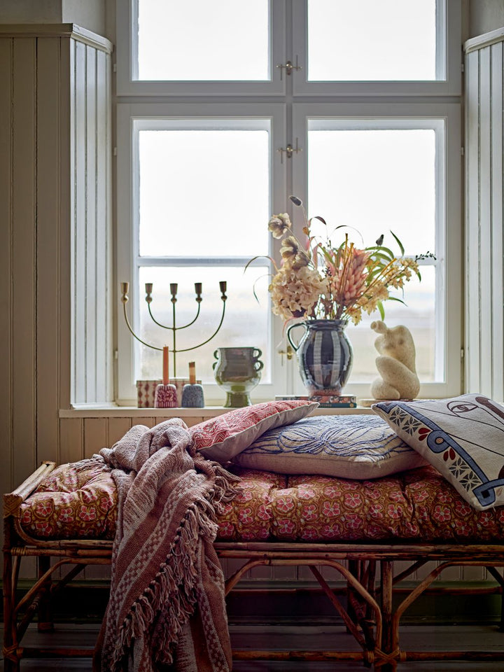 Volla Cushion Blue Cotton - Abbey Furniture - Home & Interiors