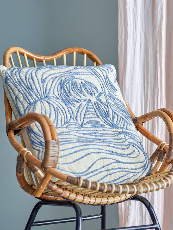 Volla Cushion Blue Cotton - Abbey Furniture - Home & Interiors