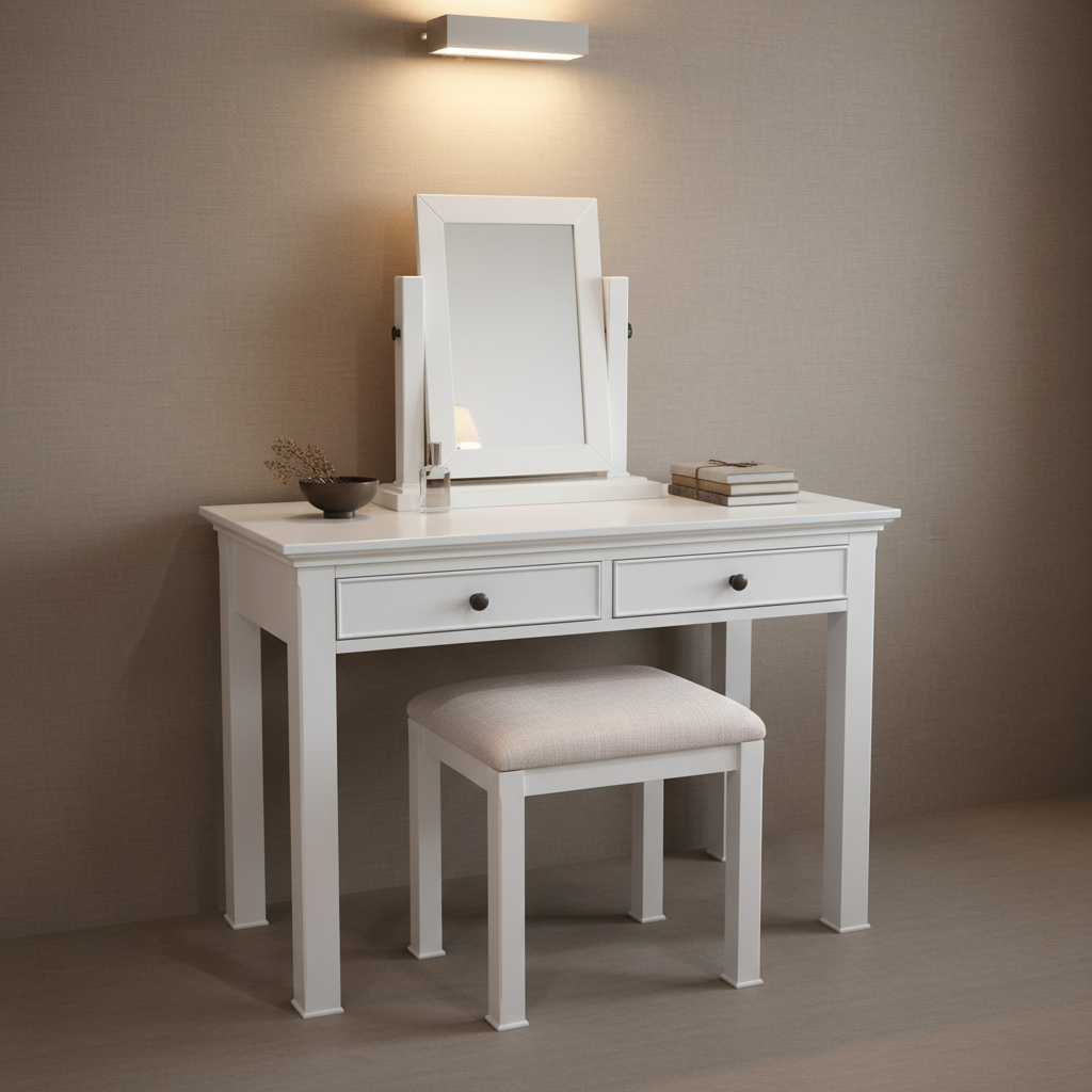 Verona Dressing Table, Mirror & Stool