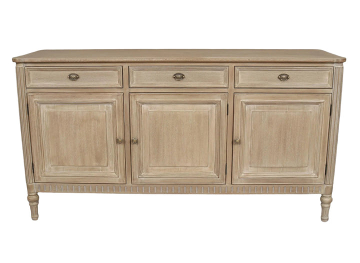 Willow 3 Door 3 Drawer Sideboard - Timber Wash - Abbey Furniture - Home & Interiors