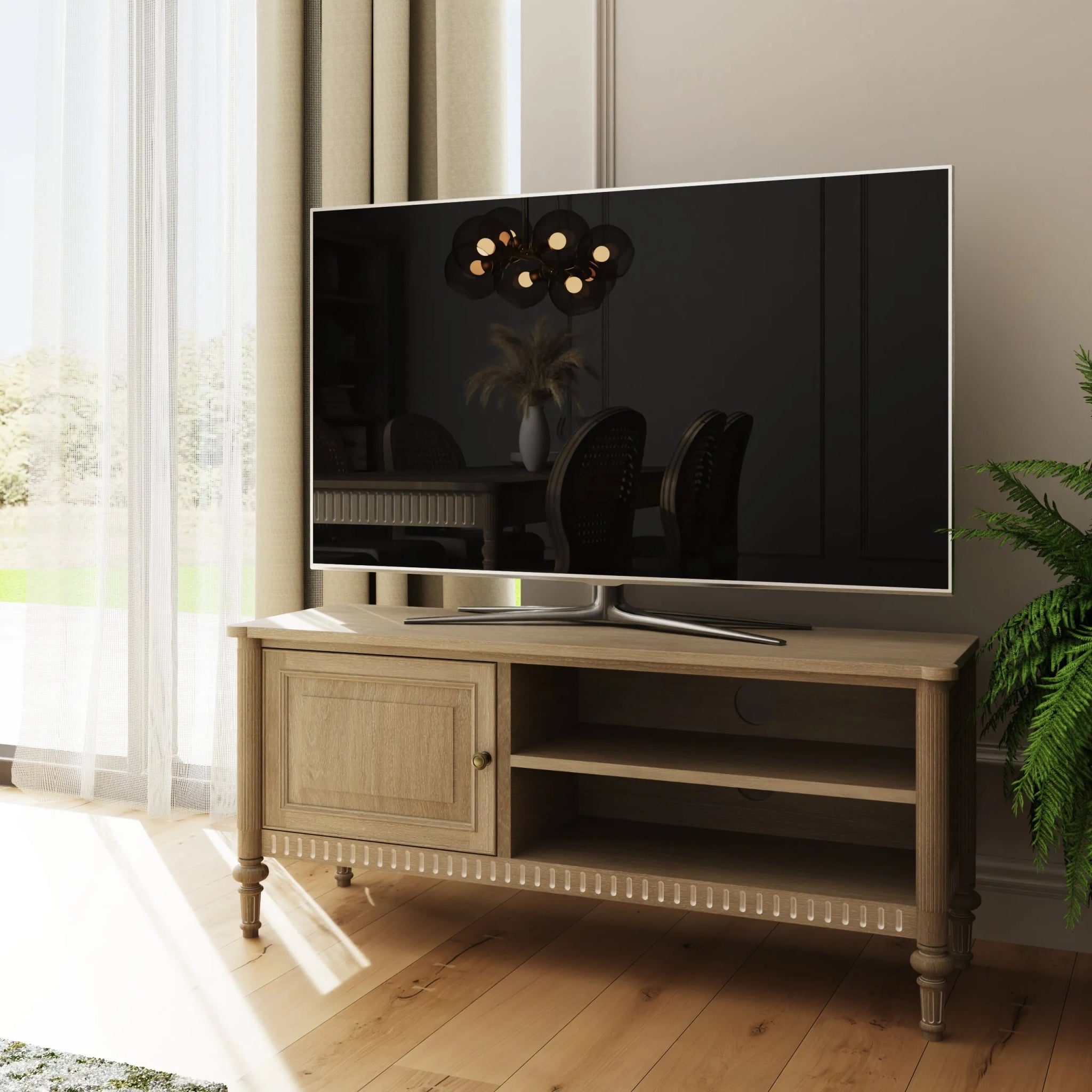 Willow TV Unit - Timber Wash - Abbey Furniture - Home & Interiors