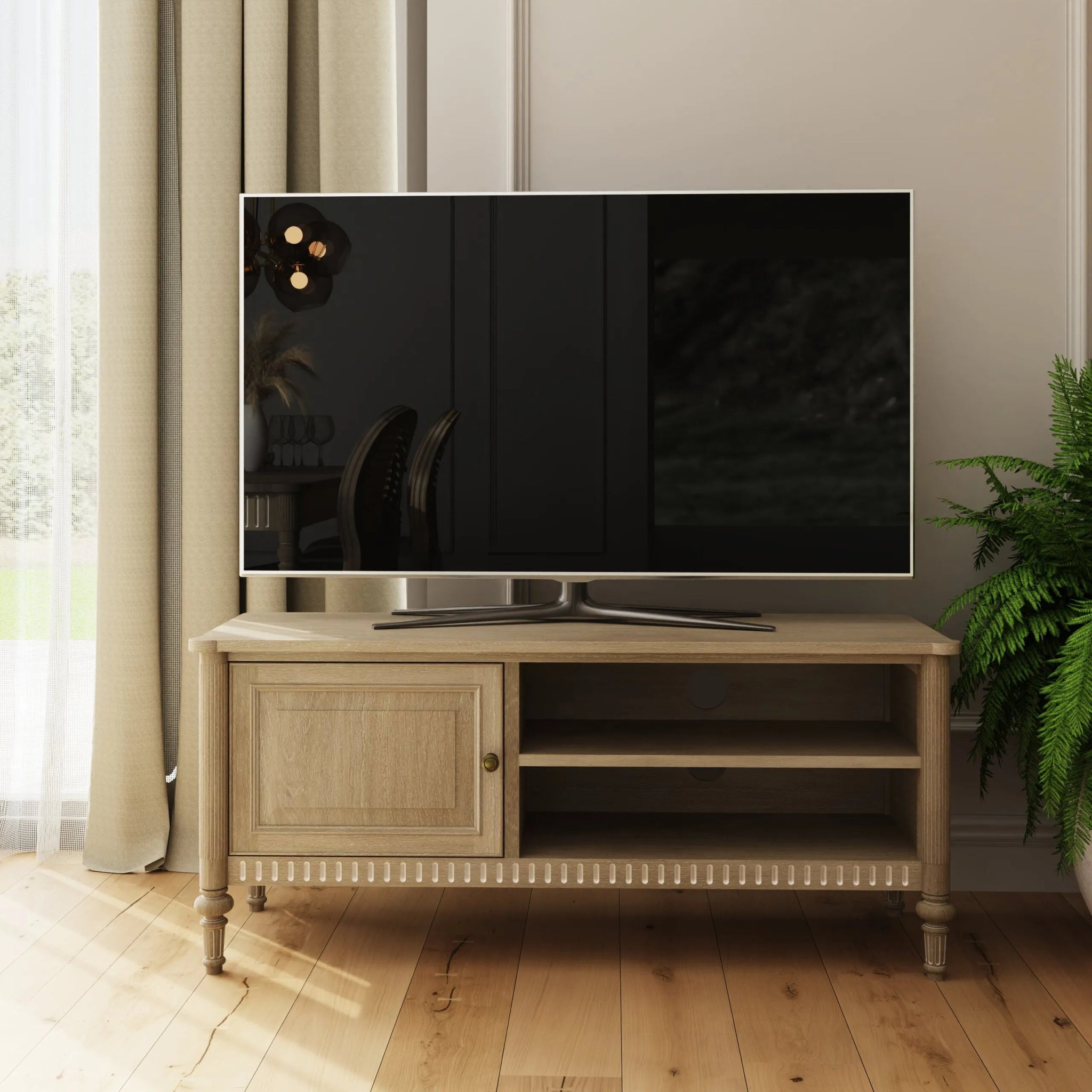 Willow TV Unit - Timber Wash - Abbey Furniture - Home & Interiors