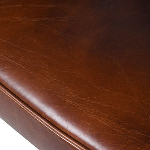 Brown Leather Bijoux Club Chair