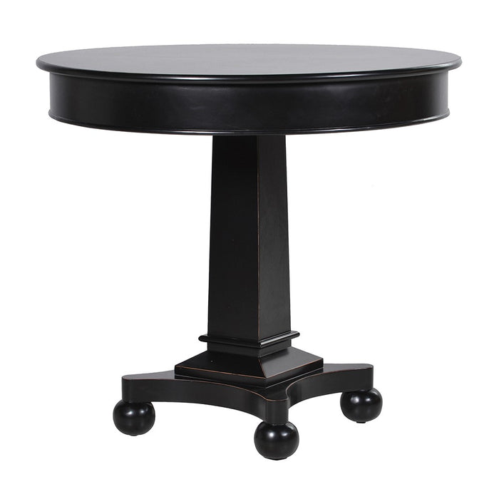 Black Fayence Round Dining Table