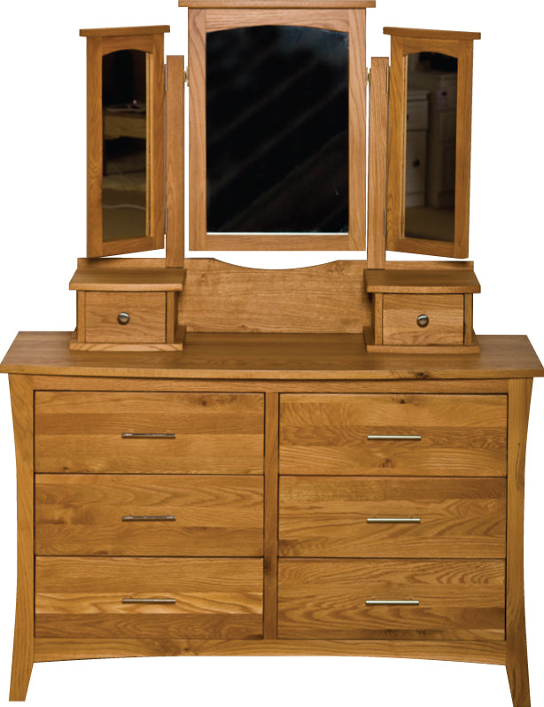 Denver 6 Drawer Wide Chest & Mirror