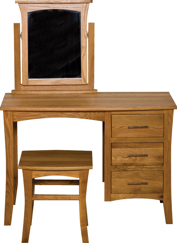 Denver Single Kneehole Mirror & Stool