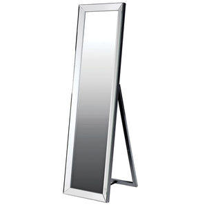 Floor Standing Cheval Silver Mirror