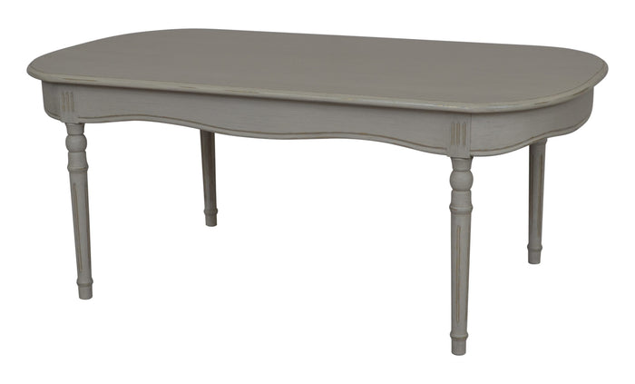 Vintage Coffee Table - Grey with Gold Distress