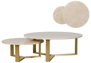 Lia Coffee Table Set – Marble Top