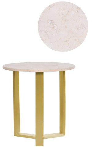 Lincoln Marble Top - Side Table (Available to pre-order)
