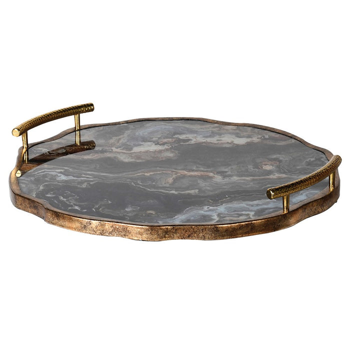 Marble Effect Flat Tray