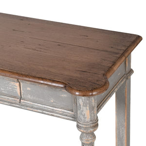 Oak Antique Style Single Drawer Hall Table