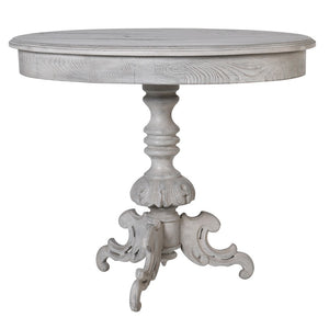 Ornate Carved Lamp Table with Cabriole Leg